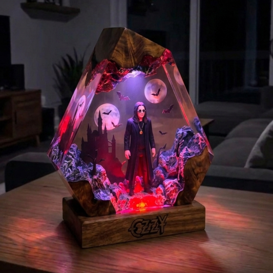Ozzy Osbourne resin lamp